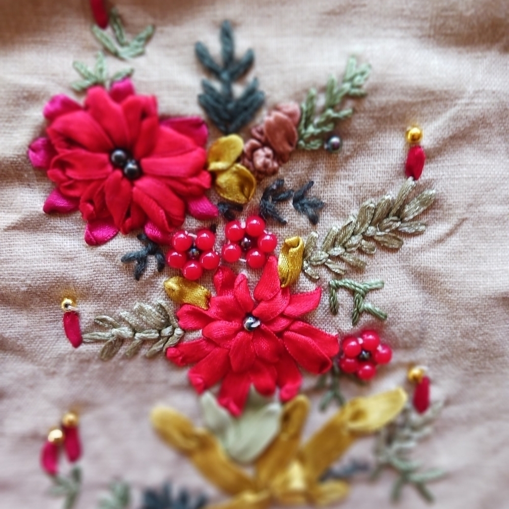 Embroidered Drawstring Bag - Picture 3 of 5